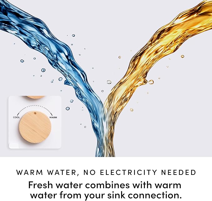TUSHY Spa Warm Water Bidet Attachment for Toilet. Universal Fit, Easy Install (Requires Sink Access for Optional Temperature Control) Self Cleaning, Adjustable Pressure, Angle Control, Platinum Knob