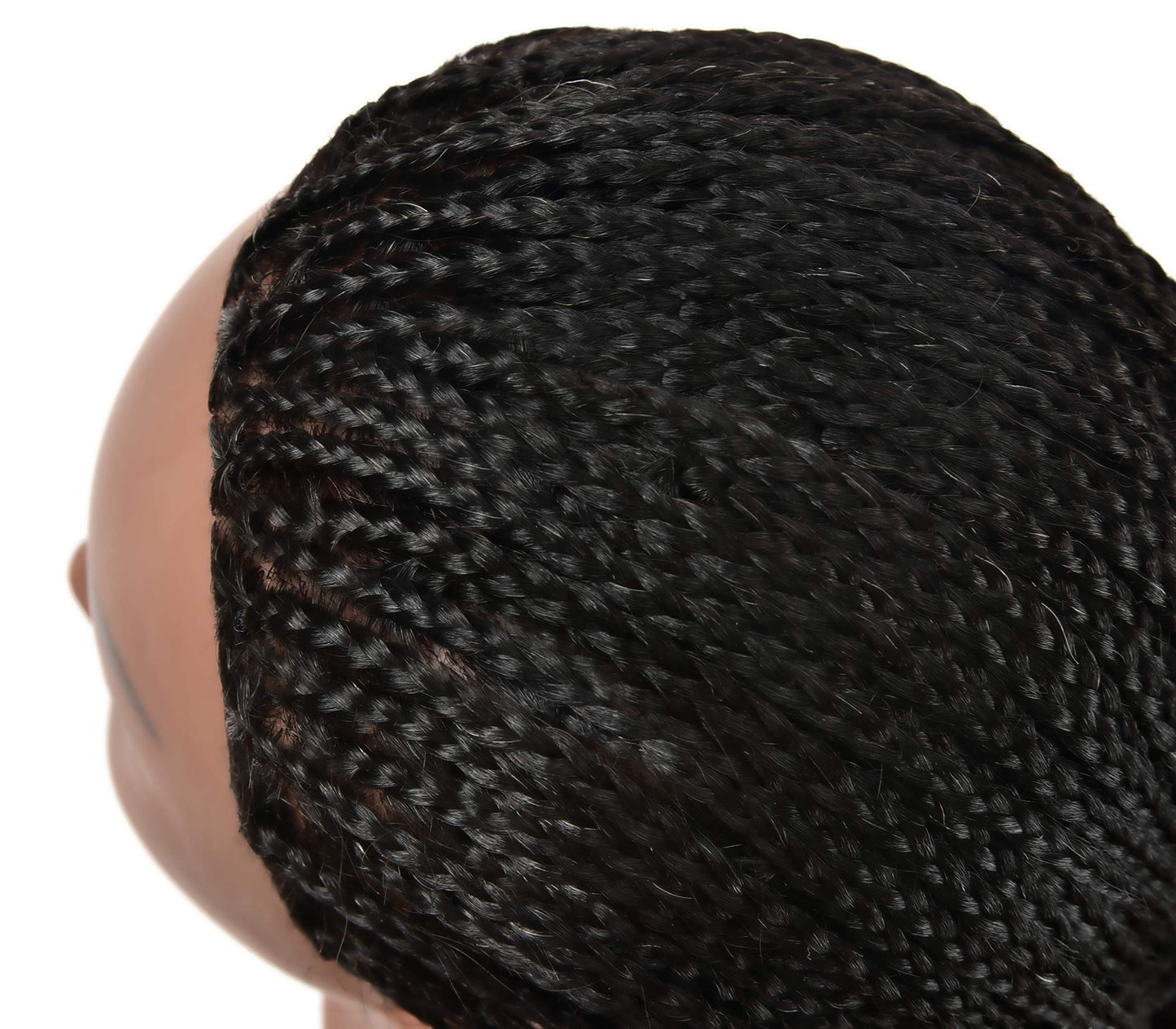 FUTAI African American Mannequin Head 100% Real Human Hair Manikin Doll Style Head for Practice Braiding Styling Cosmetology Training with Stand