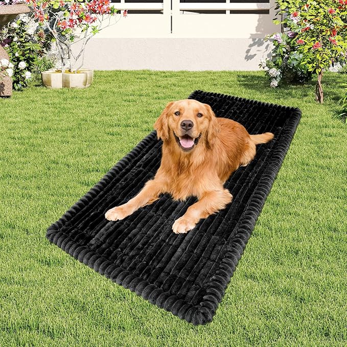 Dog Car Seat Covers for Back Seat, Dog Bed for Car, Car Seat Protector, Fit for Backseat Extenders, Non-Slip Soft Durable for Cars Trucks and SUVs(Black,56x28.7 inch)