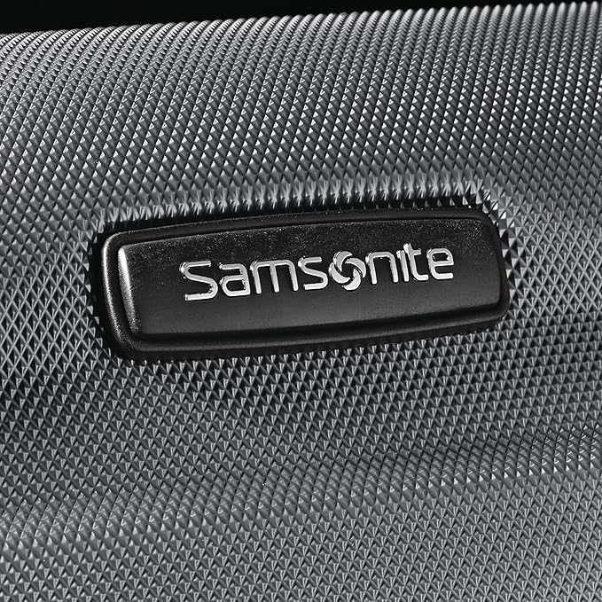 Samsonite Omni PC Hardside Expandable Luggage with Spinner Wheels, Checked-Large 28-Inch, Charcoal