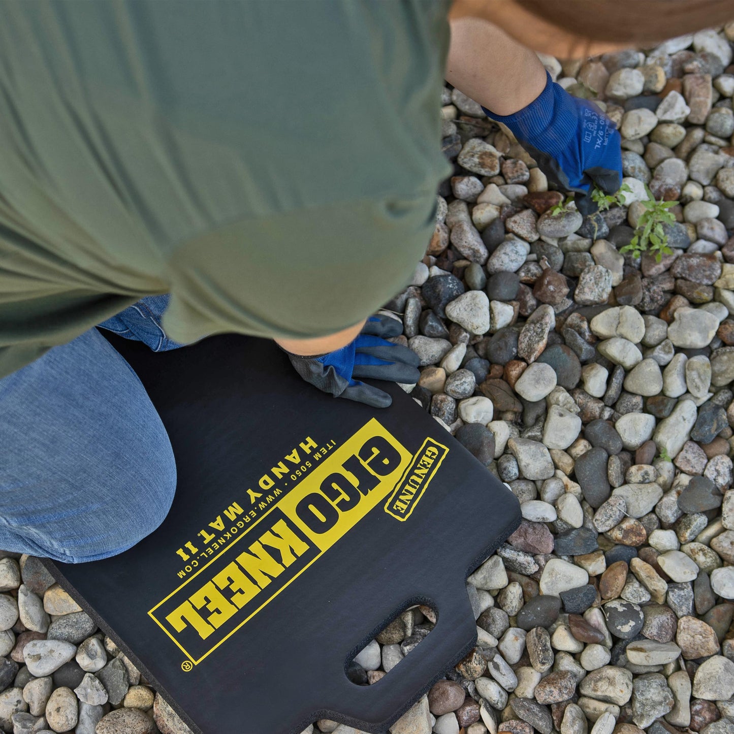 ErgoKneel Foam Kneeling Pad – Extra Thick 1” Kneeling Mat 14” x 21” | Large Working Pad for Knees & Back | Heavy-Duty Anti-Fatigue Knee Mat | Portable Industrial Kneeling Pad