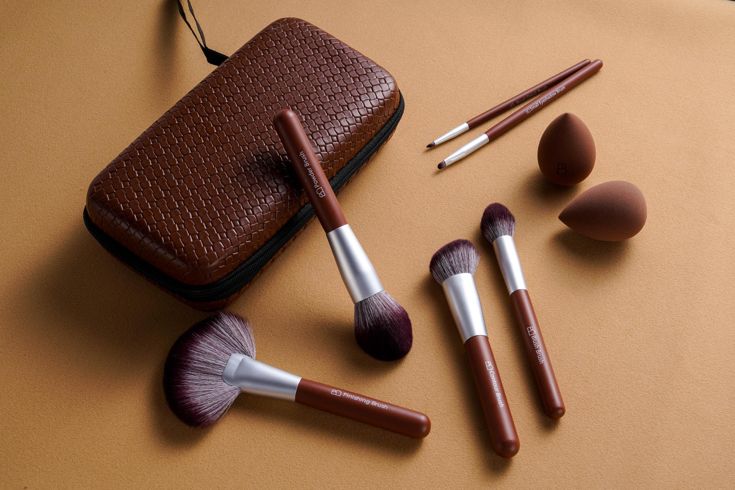 BS-MALL Professional Makeup Brush Set,22 PCS with 2 Makeup Sponges & EVA Travel Case, Foundation, Concealer, Blush, Powder & Eyeshadow Brushes for Beginners, Beauty Lovers & Everyday Glam Looks
