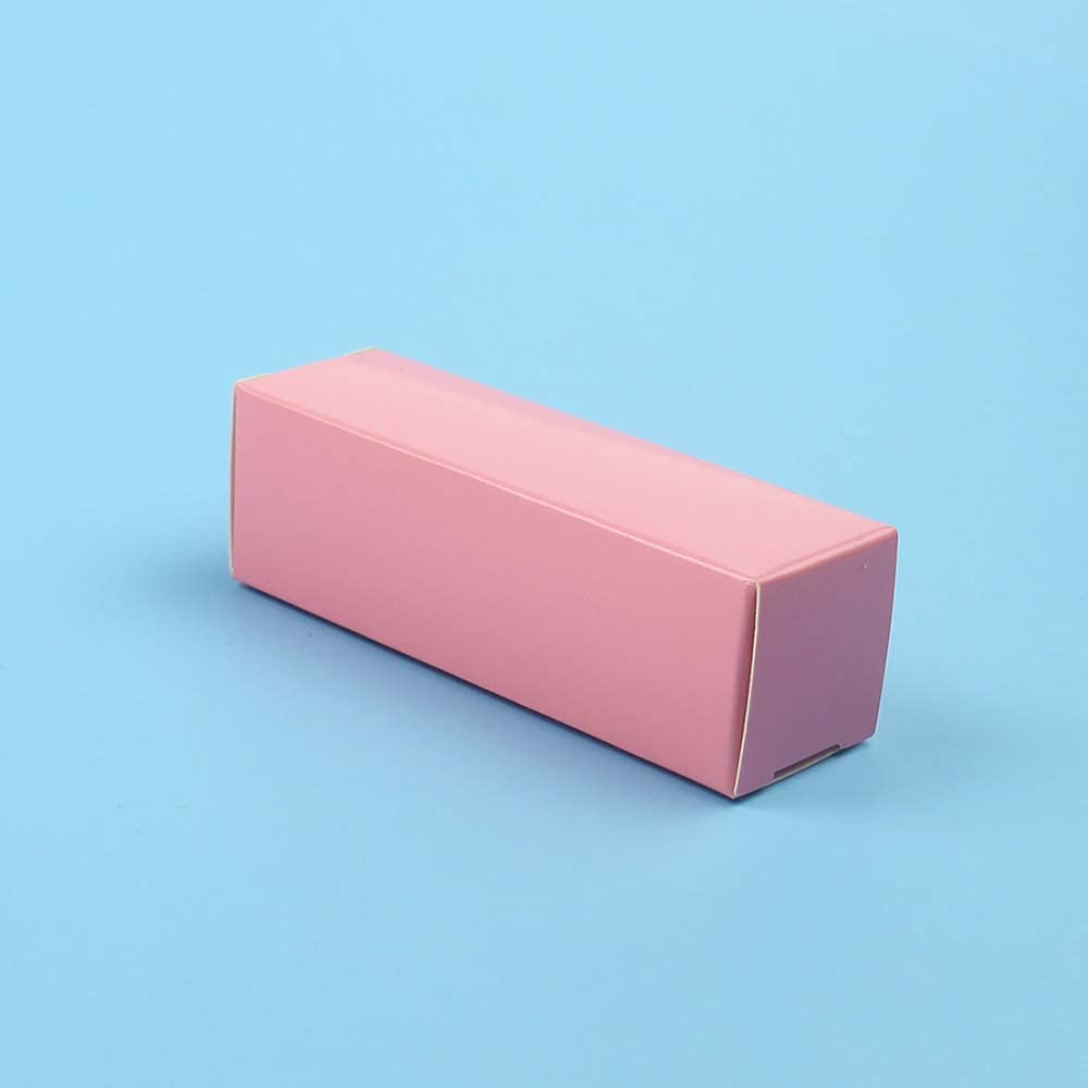 COSIDEA 50 PCS Empty Pink Lip Gloss Boxes W28 xW28 xH89mm / W1.02xW1.02xH3.5 inch, Cosmetic Perfume/Mascara Box Packaging for Small Business Wholesale, small Kraft Paper Box Luxury Holder Wrapping