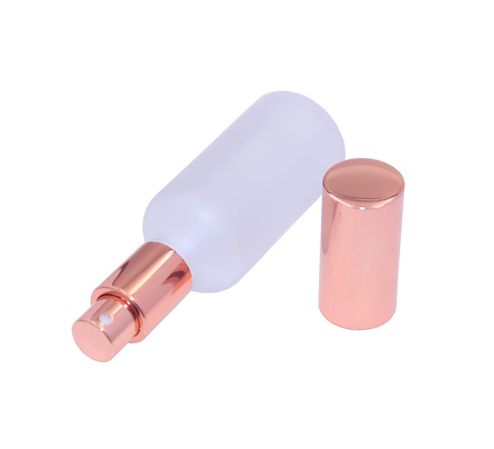 6 Packs Frosted Glass Spray Bottle Travel Spray Bottles Perfume Atomizer Fine Mist Spray Bottles DIY Empty Bottle For Essential Oils,Perfume,Cosmetic Liquids Funnel&dropper Labels Included (30ml/1oz)