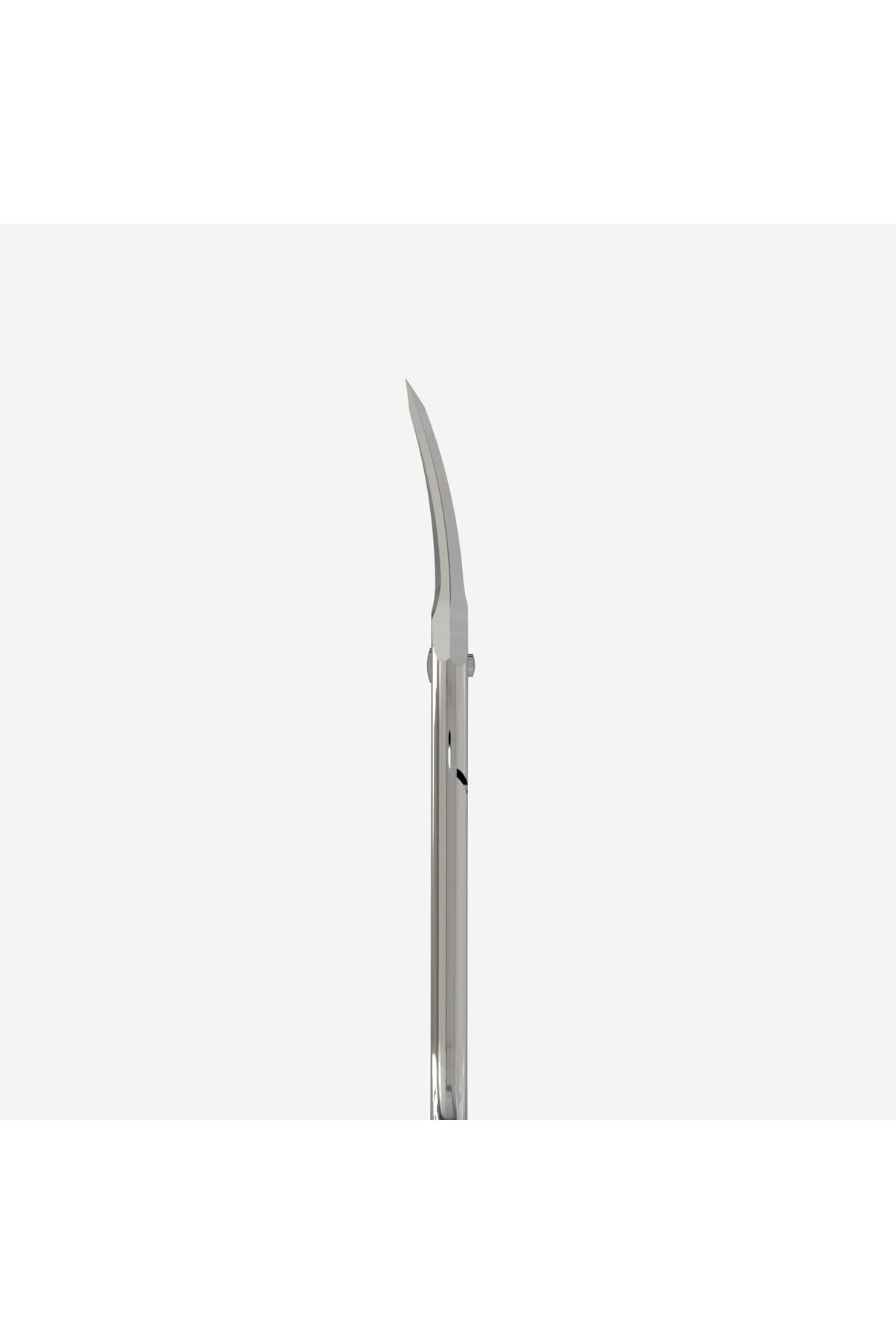 Staleks Asymmetric UNIQ 20 Type 4 Cuticle Scissors – Asymmetric Rings with Left-Lowered Handle