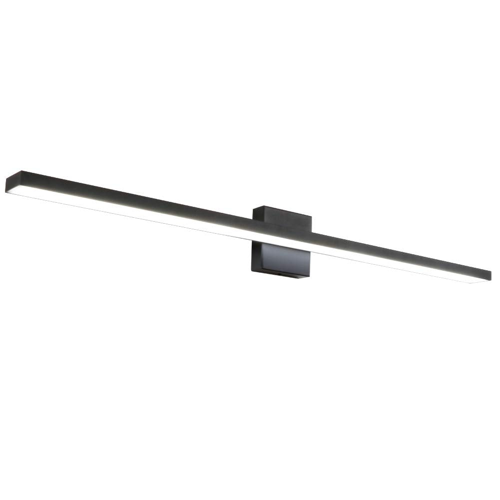 Ralbay 40inch Modern LED Black Vanity Light 36W Frosted Aluminum for Bathroom Vanity Lighting Fixtures Cool White 6000K