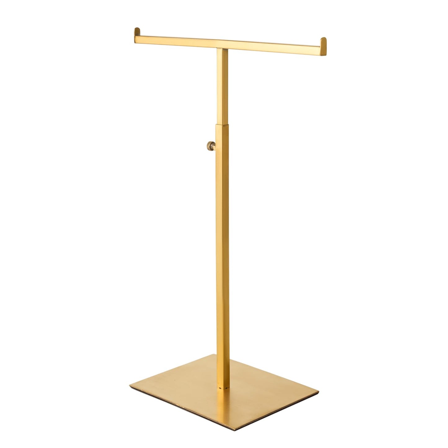 CHANJEYION Purse Display Stand Jewelry Tower Stainless Steel Handbag Stand Jewelry Stands Tabletop for Necklaces Organizer Stand Adjustable Height Home Store Boutique, Gold
