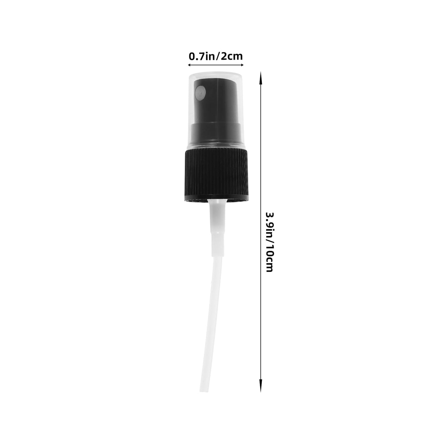 Spray Bottle Tops 50-Pack Plastic Spray Bottle Nozzle Sprayer Caps Replacement Fine Mist Pump Heads for Toners and Essential Oil Black