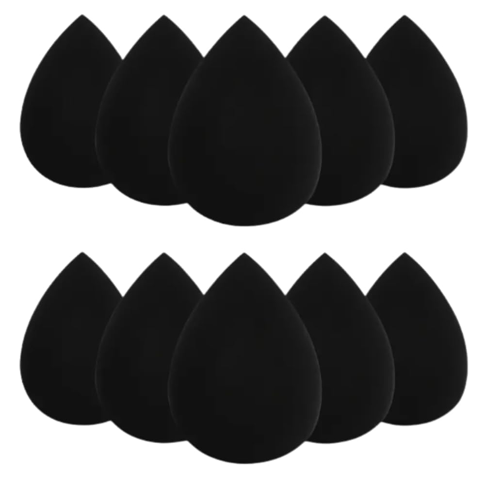 10 Pack Makeup Sponges for Foundation Blending Reusable Beauty Applicators for Liquid Cream & Powder Water Drop Design Latex Free and Fragrance Free