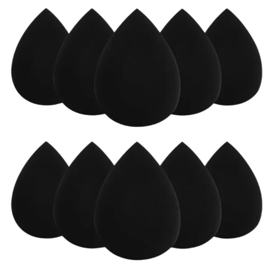 10 Pack Makeup Sponges for Foundation Blending Reusable Beauty Applicators for Liquid Cream & Powder Water Drop Design Latex Free and Fragrance Free