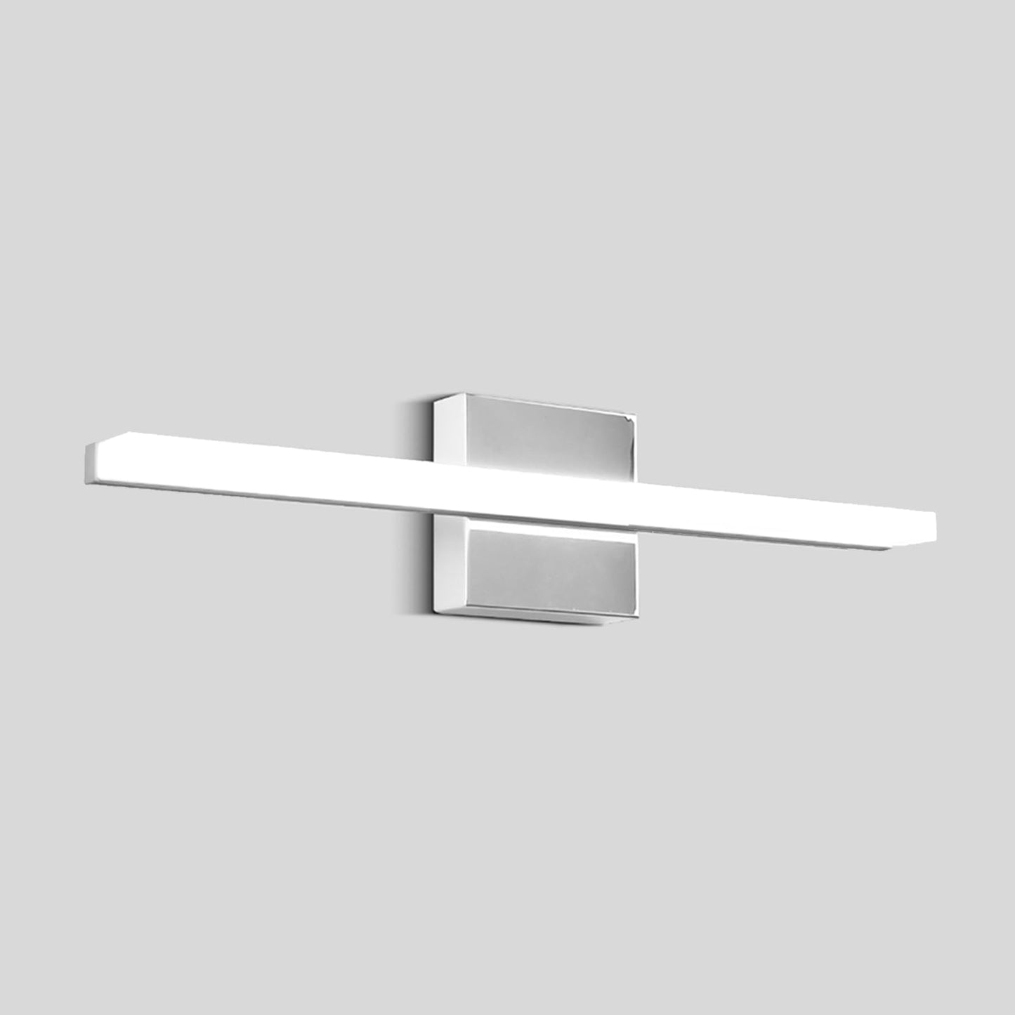 Amansour LED Bathroom Vanity Light 16inch Over Mirror Lighting Fixture Modern Indoor Chrome 10W 5000K Cool White Wall Sconce for Bathroom Bedroom Living Room