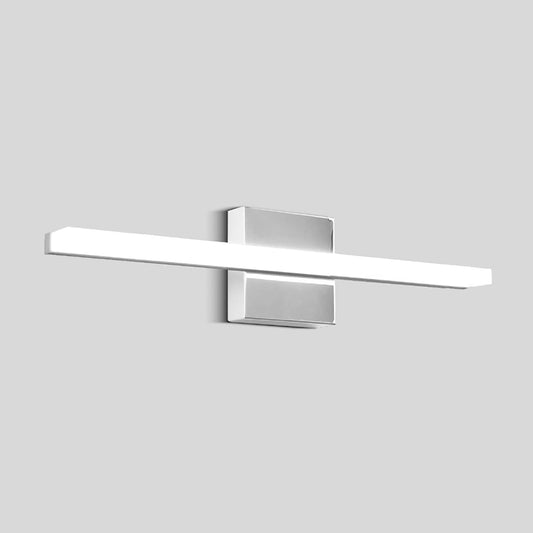 Amansour LED Bathroom Vanity Light 16inch Over Mirror Lighting Fixture Modern Indoor Chrome 10W 5000K Cool White Wall Sconce for Bathroom Bedroom Living Room