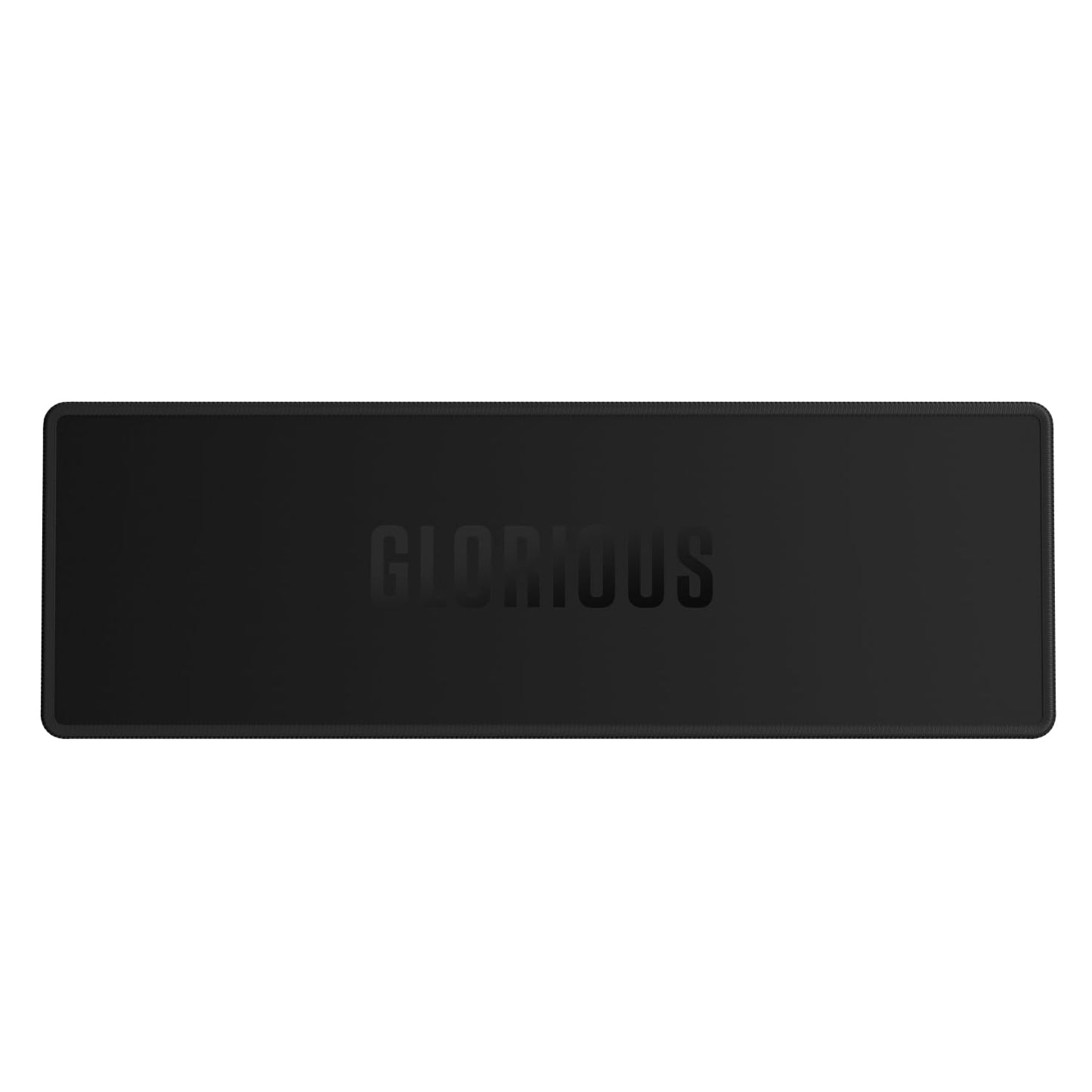 Glorious Gaming Sound Dampening Keyboard Mat - Stitched Edges, Absorbs Keyboard Sounds & Vibrations, Machine Washable, Non-Slip Base, Fits Most Full Size Keybaords, 19.13 x 6.38 x 0.16mm - Black