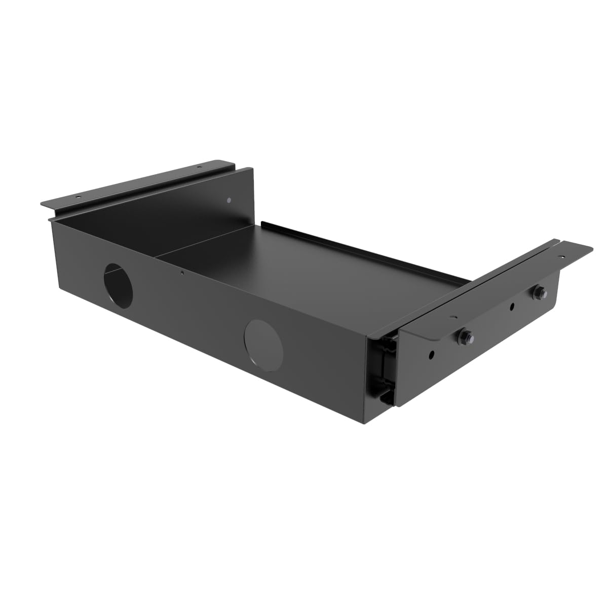 Mofangtech 13 inch Under Desk Slide Out Storage Shelf, Sliding Under Desk Tray Drawer for Standing Desks, Workstations, Cabinet or Gaming