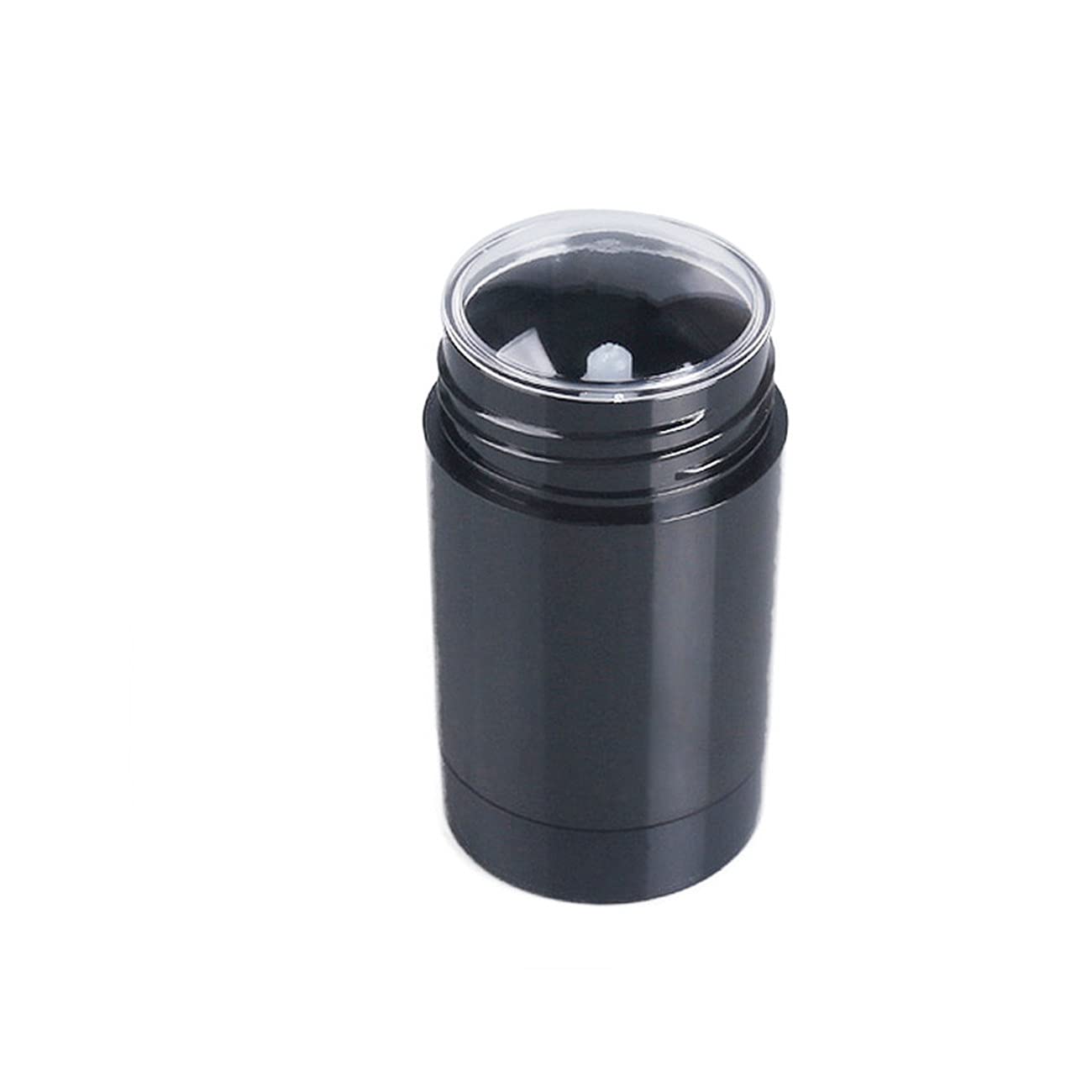 Healthcom 10 Pack 75ml Empty Round Deodorant Containers Twist Up Filling Stick Deodorant Container 2.5 Oz Plastic Deodorant Bottles Refillable Lip Balm Tube for Lipstick Crayon Chapstick DIY Make Own Deodorant(Black) …