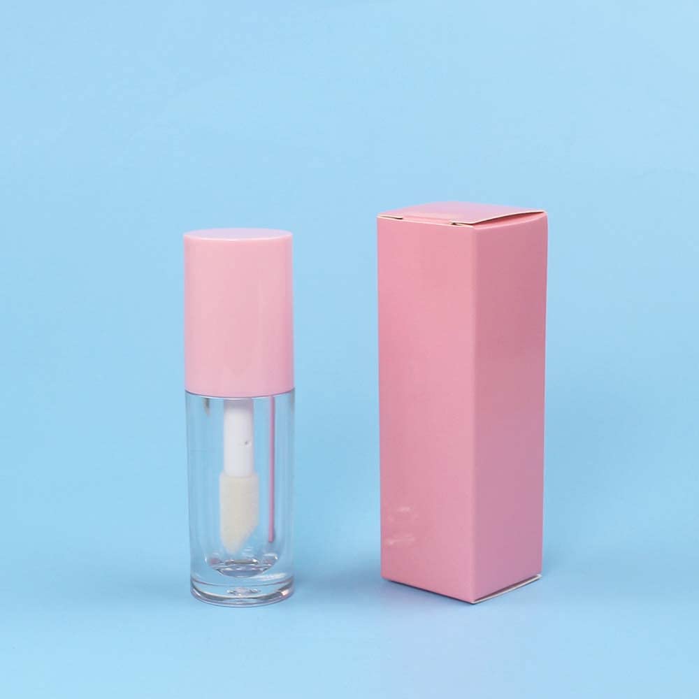 COSIDEA 50 PCS Empty Pink Lip Gloss Boxes W28 xW28 xH89mm / W1.02xW1.02xH3.5 inch, Cosmetic Perfume/Mascara Box Packaging for Small Business Wholesale, small Kraft Paper Box Luxury Holder Wrapping