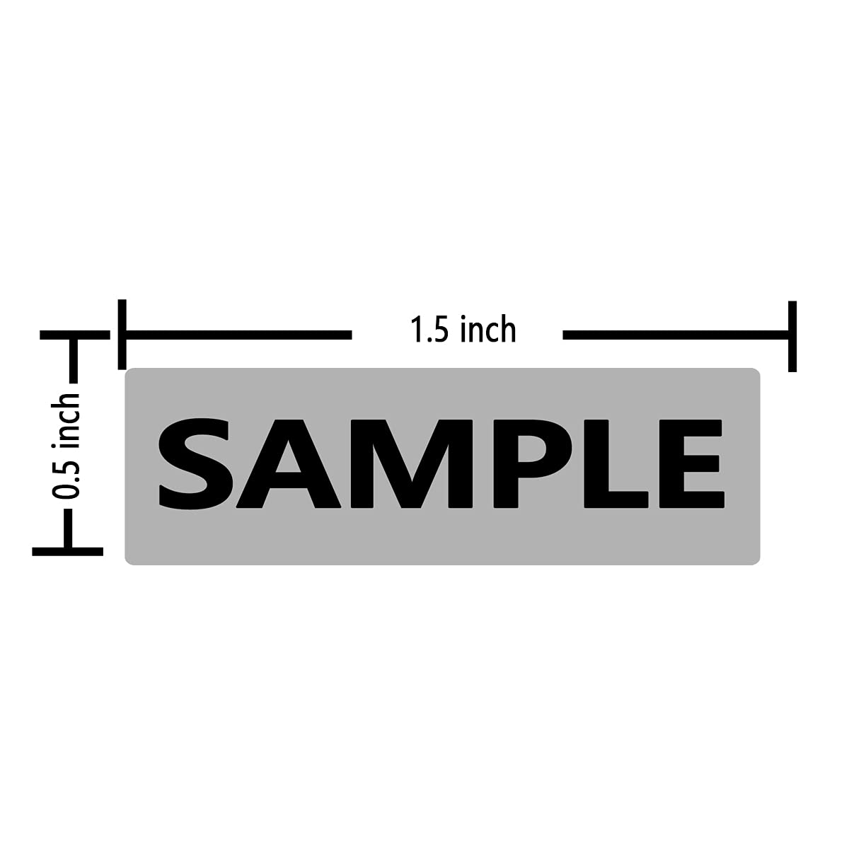 Sample Inventory Stickers Labels,1.5x0.5 Inches Self Adhesive Cosmetic Tester Stickers,600 Pcs Per Pack (Pack of 2)