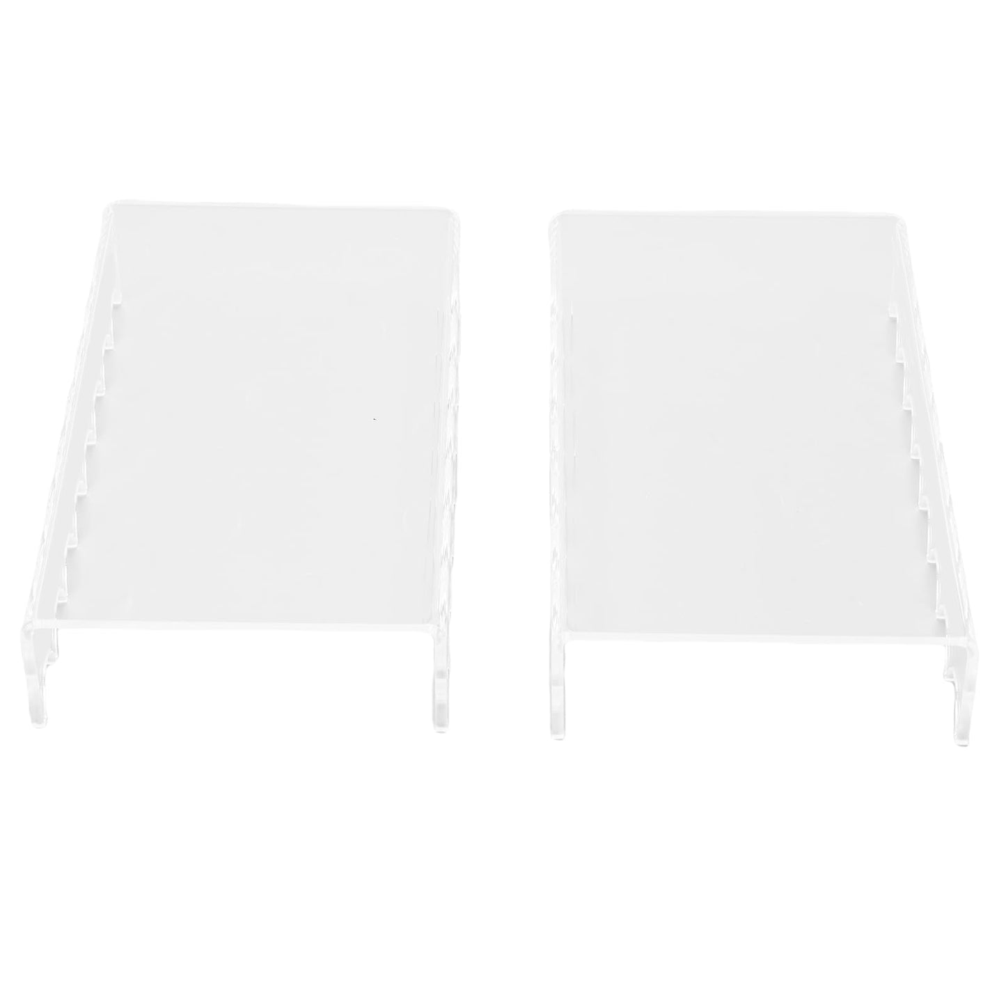 Pilipane 2PCS Makeup Brush Holder Clear Acrylic Horizontal Brush Drying Rack Organizer for Paint Brushes Vanity Table Accessory