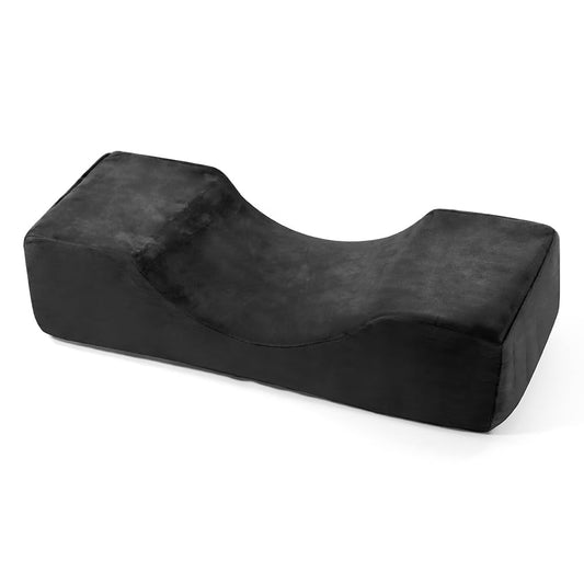 Beauty Salon Lash Grafting Pillow,Eyelash Extension Neck Pillow,Memory Foam Neck Contour Pillow for Sleeping Support-Black