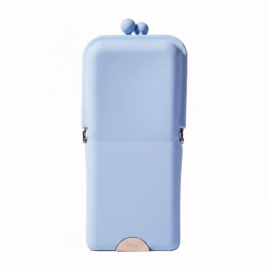 APT 1101 Makeup Brush Holder Travel Cosmetic Bag with Suction Base, Portable Cosmetic Organizer for Travel & Home, Organizer for Brushes, Beauty Tools & Accessories (Cloud Blue)