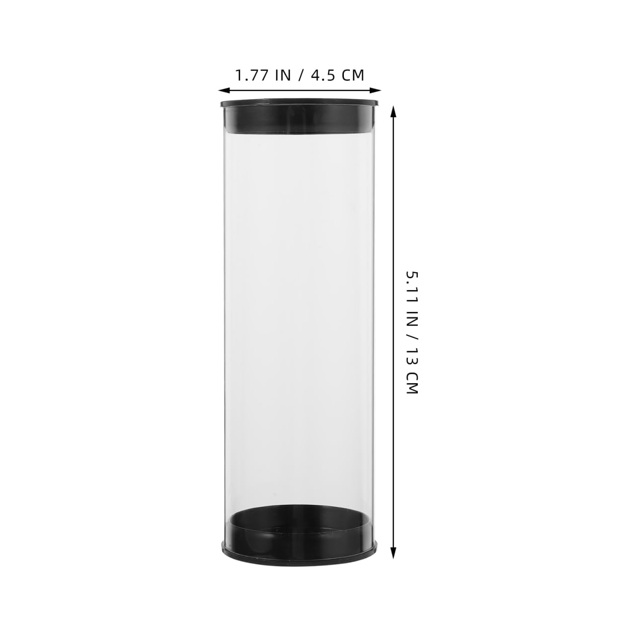 HOMSFOU 4pcs Clear Anti-Scratch Golf Ball Tube - Plastic Portable Transparent Golf Ball Storage Container, for Course, Travel