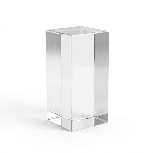 homingyo Acrylic Jewelry Display Block,Ring Stand with Polished Edges, 2x2x4 Inches, Rectangular (clear)