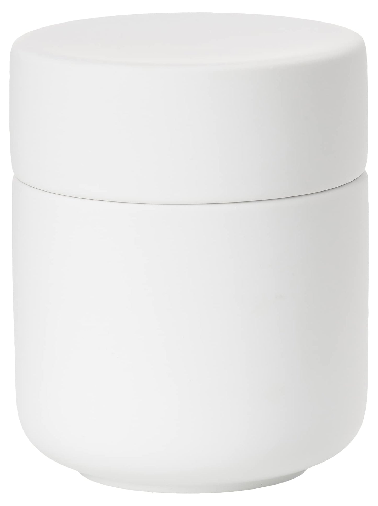 Zone Denmark Ume Taupe Cosmetic Jar - Elegant and Functional Storage Solution for Your Beauty Essentials, Infusing Scandinavian Design into Your Vanity Space (White)