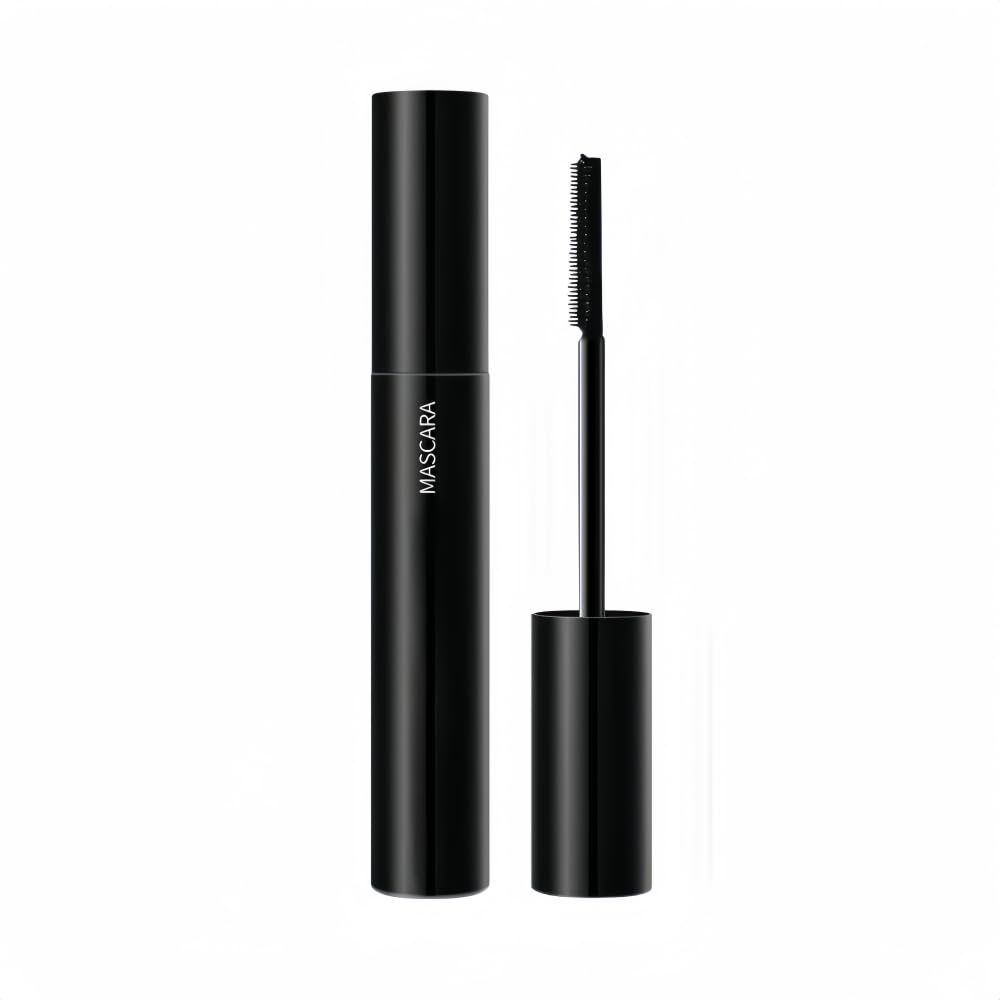 Black Mascara with Comb Brush Separates Lashes for Definition, Waterproof, Smudge-Proof, Long-Lasting, No Clumping, Volume and Length, Curling (1pc)