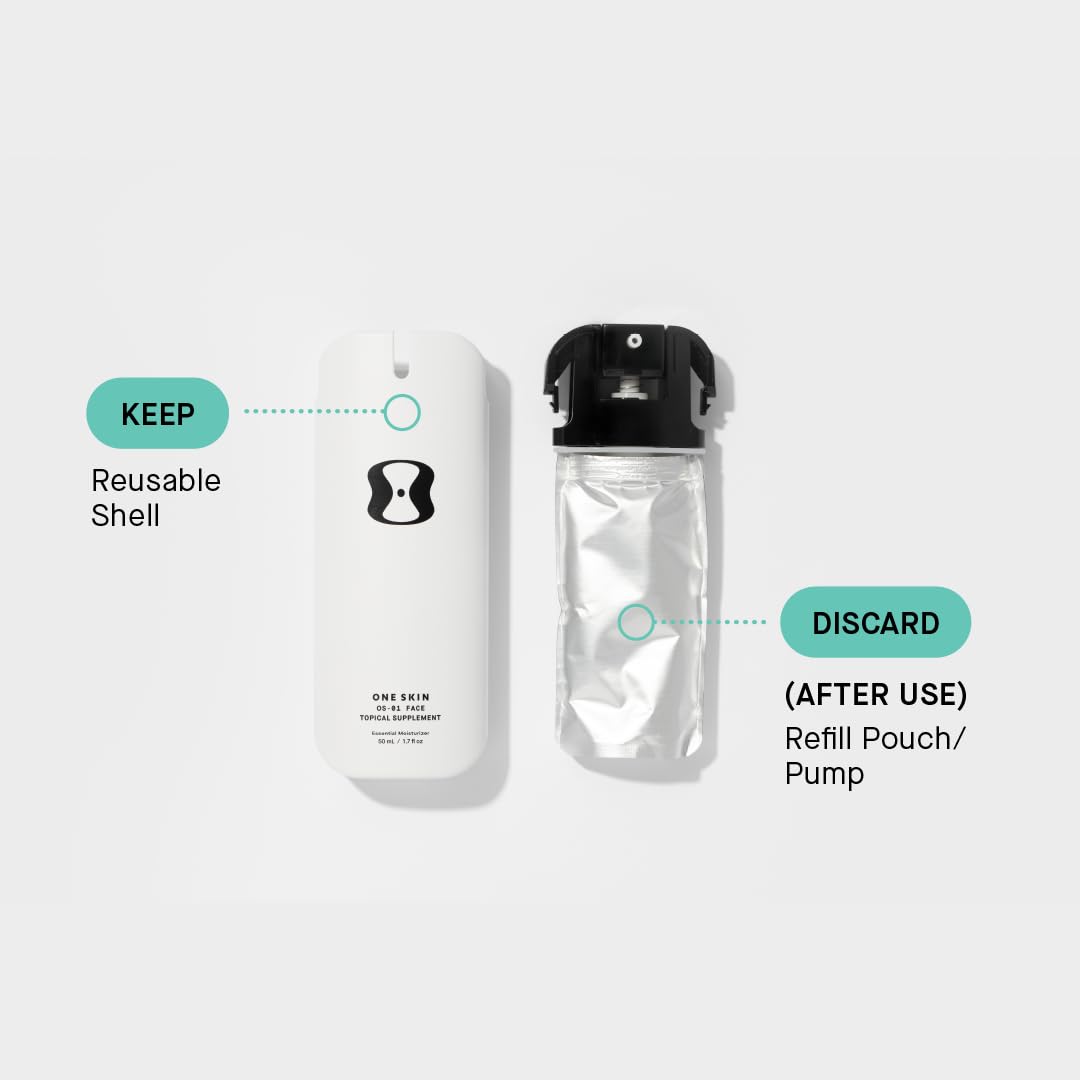 OneSkin FACE OS-01 Peptide Topical Supplement | Skin Longevity Age Reversal Moisturizer | Safe for Sensitive Skin, Fragrance-Free, 50 mL / 1.7 oz