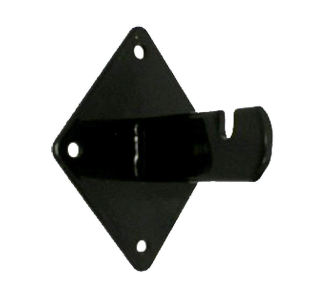 Dazzling Displays 12-Pack of Black Gridwall Panel Mount Brackets - Essential for Gridwall Panel, Slatgrid Panel or Trellis Mounting Brackets