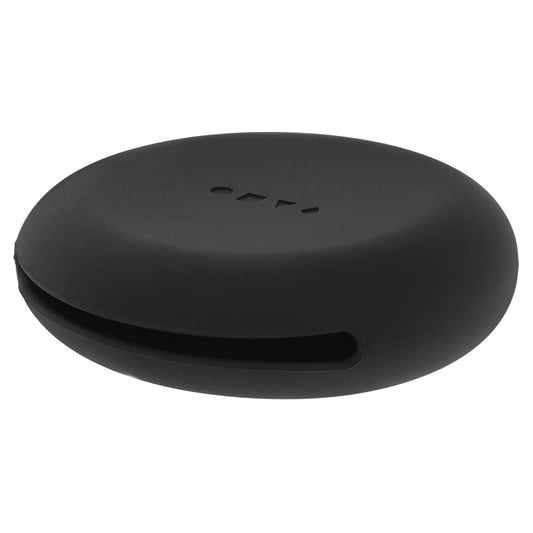 Beaupretty Makeup Puff Case Travel Silicone Puff Holder Portable Face Container for Women Girls Black