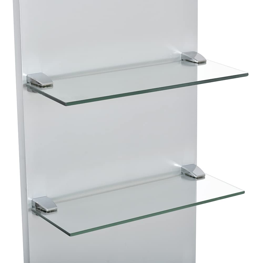 Dir Retail Product Display Shelf for Beauty Salon - Vina, Silver