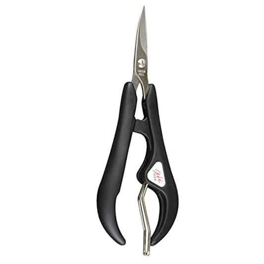Seki Edge Acrylic Nail Scissors (SS-201) - Curved Manicure Scissors for Clipping, Cutting, & Trimming Acrylic Fingernails & Toenails - Stainless Steel Nail Cutter is Made in Japan