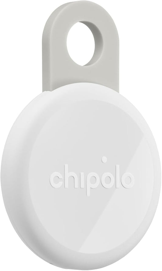Chipolo LOOP - Rechargeable Bluetooth Tracking tag, Item Locator for Keys & Bags, Compatible with Apple Find My or Find Hub on Android, Out of Range Alerts for Android & Call Your Phone