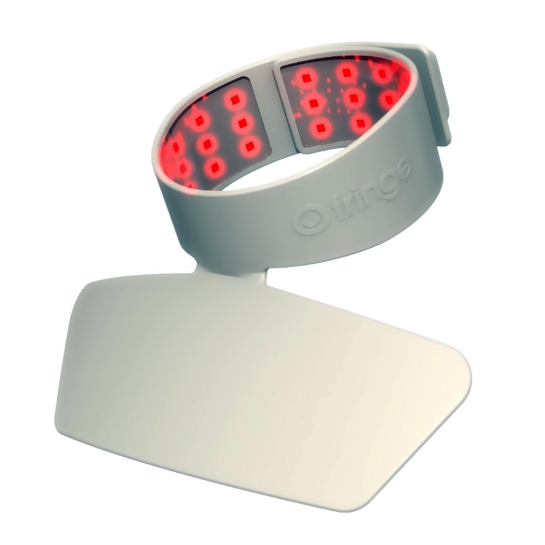 Fringe LED Neck & Chest Mask – Red, Infrared & Blue Light Modes for Skincare Routine