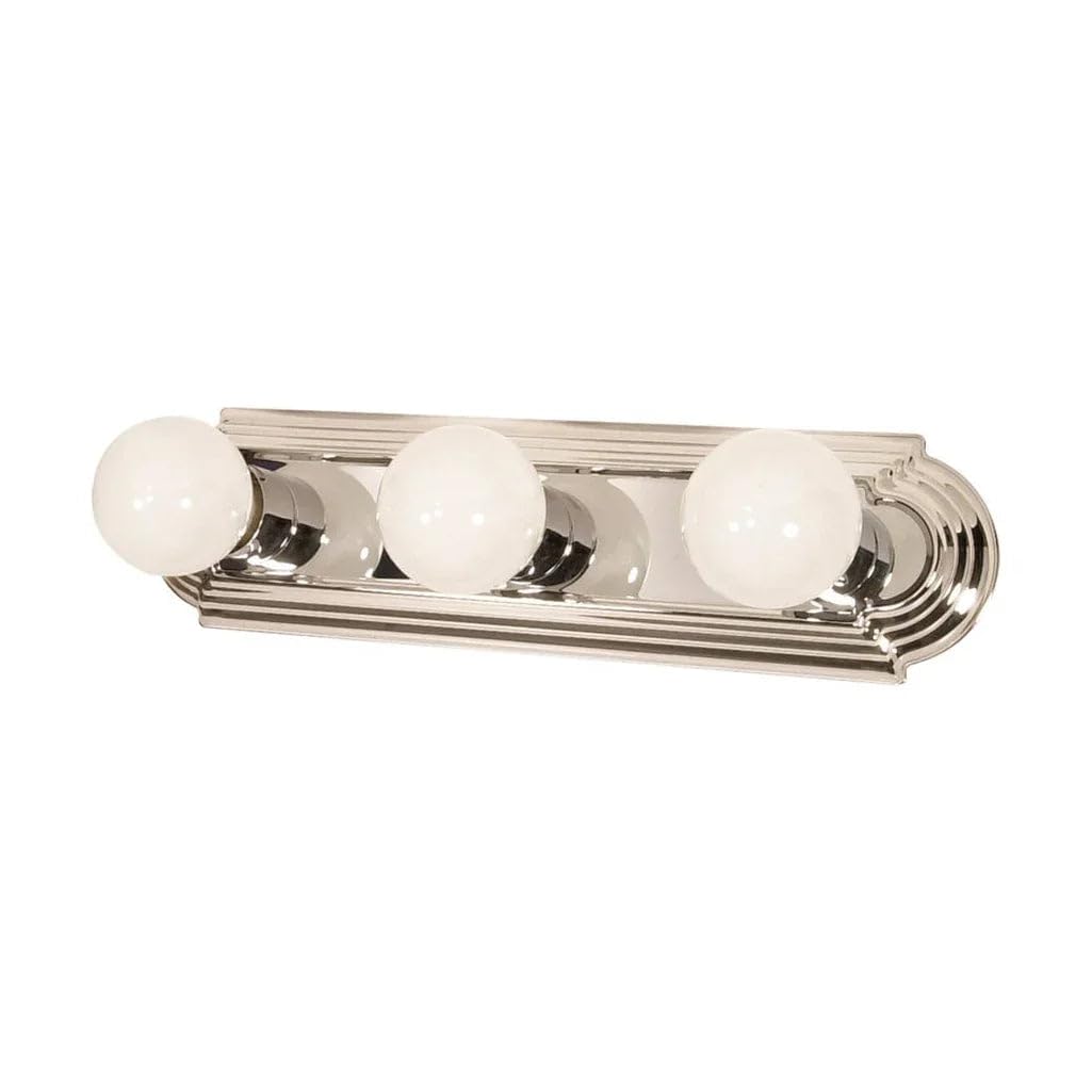 Nuvo 60/296 Three Light Vanity Strip, Polished Chrome, 18-Inch