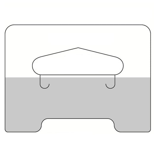 1000 Clear Self Adhesive Heavy Duty Slot Hang Tab Tags 19 Oz Limit Retail Hanger