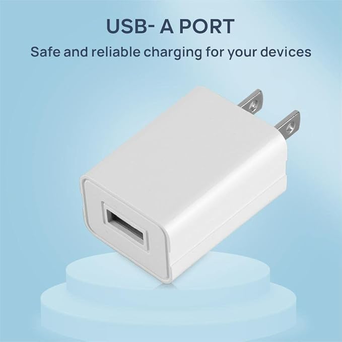 Wall Charger Cube 5V1A USB Power Supply Charging Block Universal Wall Plug Brick Portable Travel Fast Charger Power Adapter for iPhone, Samsung Galaxy, LG (3PCS-White)