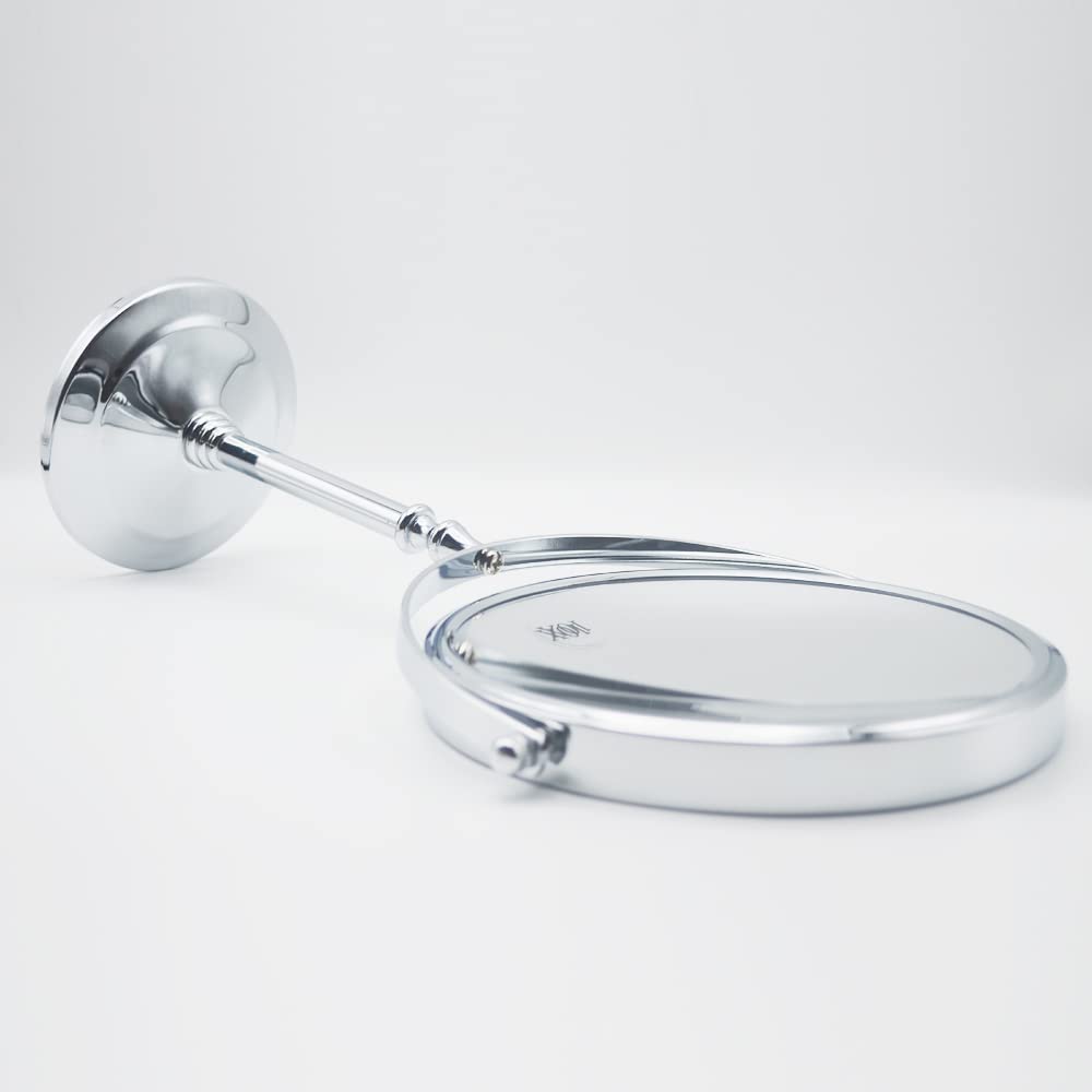 BeiHCain 8-Inch Desktop Double Sided 10X and 1X Magnifying Makeup Mirror, 360 Swiveling for Make-up, Shaving, Facial Care