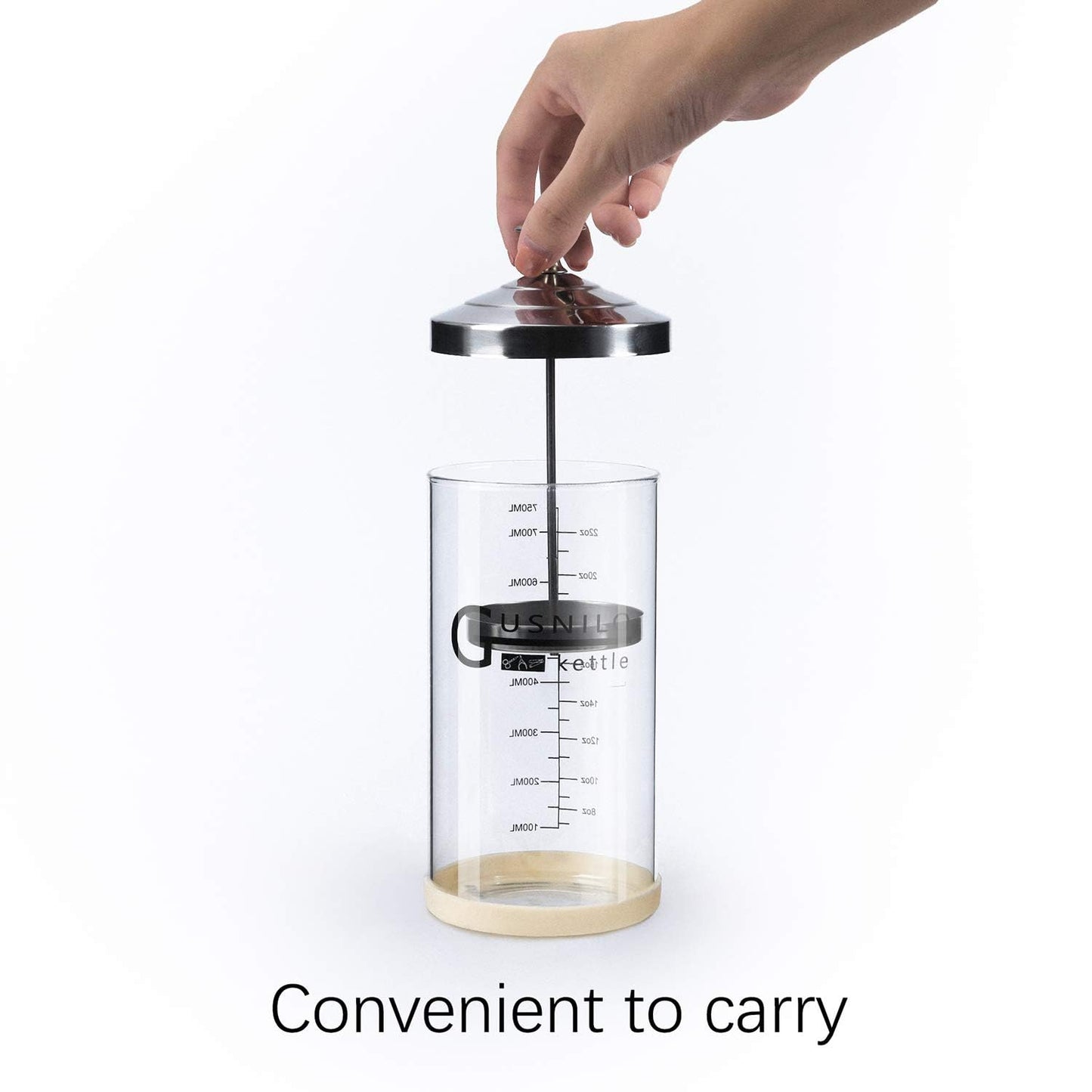 Gusnilo Barber Sanitizer Jar (30 Oz) with Stainless Steel Tray – Ideal for Spa, Salon & Nail Tools