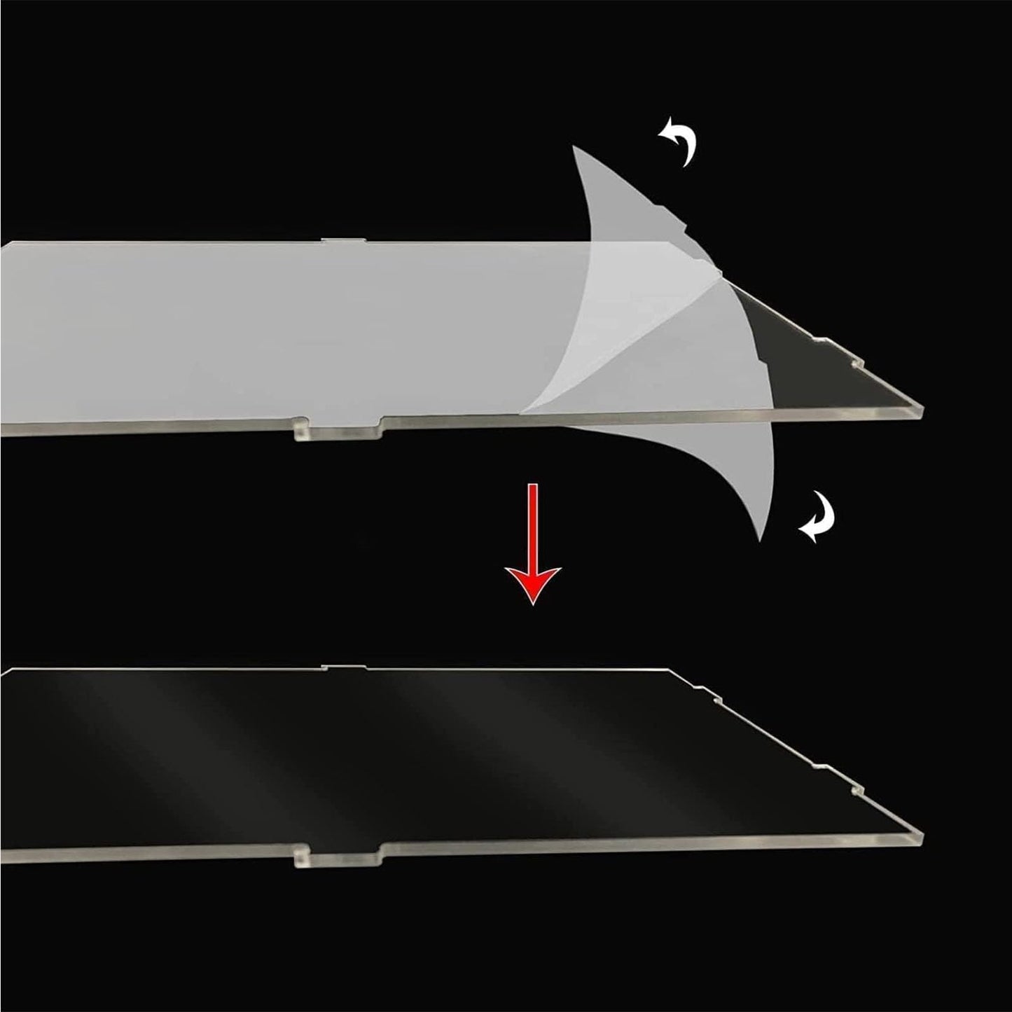 3MM Thick Clear Acrylic Display Case-Assemble Countertop Box, Thicken Base, DustProof, for Collectibles, Lego 40554 60181 75571(Black, 25x15x18cm/10x6x7in)