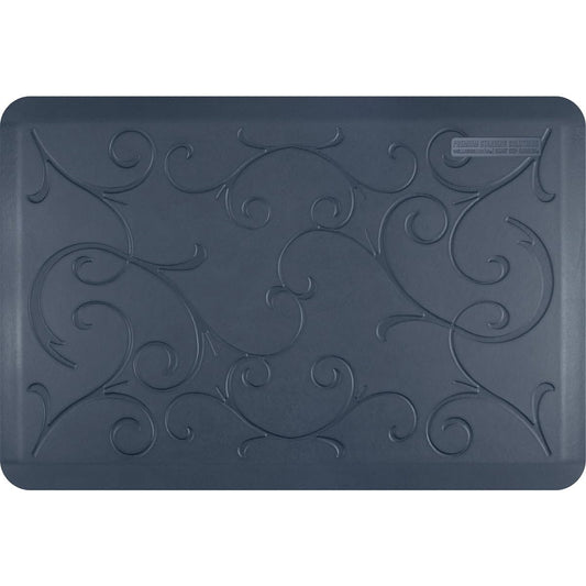 WellnessMats Bella Collection Anti-Fatigue Floor Mat, Polyurethane – Ergonomic Support Pad for Home, Kitchen, Garage, Office Standing Desk – Water Resistant - Made in USA
