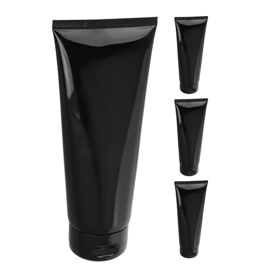 PRETYZOOM 4 Pack Refillable Travel Tubes Empty Cosmetic Soft Tubes with Flip Cap Leakproof Squeeze Bottles for Toiletries Shampoo Lotion Makeup Travel Essentials for Trips Gym