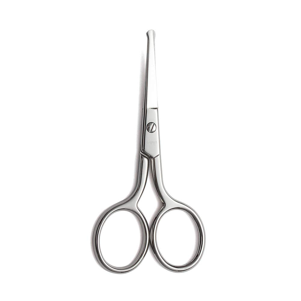 LIVINGO Premium Manicure Rounded Tip Scissors Multi-purpose Stainless Steel Cuticle Pedicure Beauty Grooming Kit for Nail, Eyebrow, Eyelash, Dry Skin, Nose Hair 3.5 inch (Pack of 2)