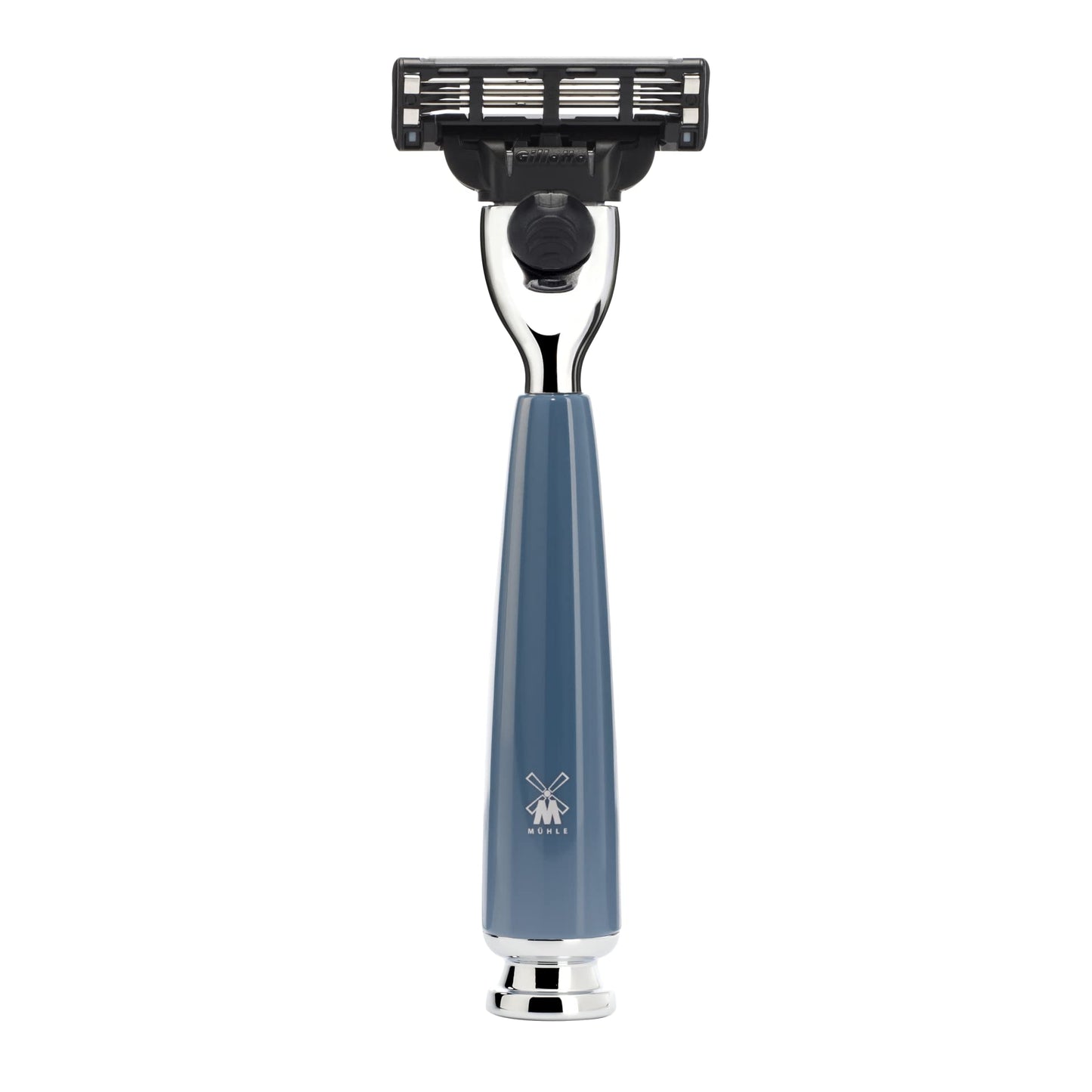 MÜHLE RYTMO 4-Piece Pure Badger 3-Blade Razor Modern Luxury Wet Shaving Set - Perfect for Every Day Use, Barbershop Quality Close Smooth Shave