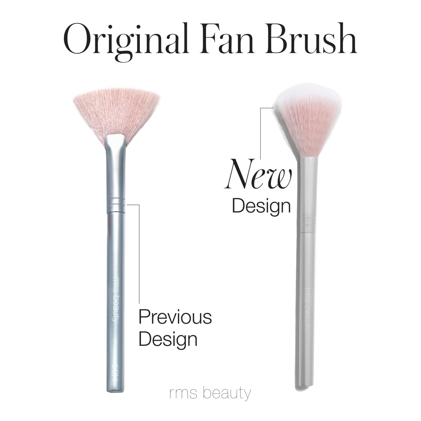 RMS Beauty Skin2Skin Face Makeup Brush - Vegan Synthetic Beauty Tools for Foundation, Concealer and Blush Application