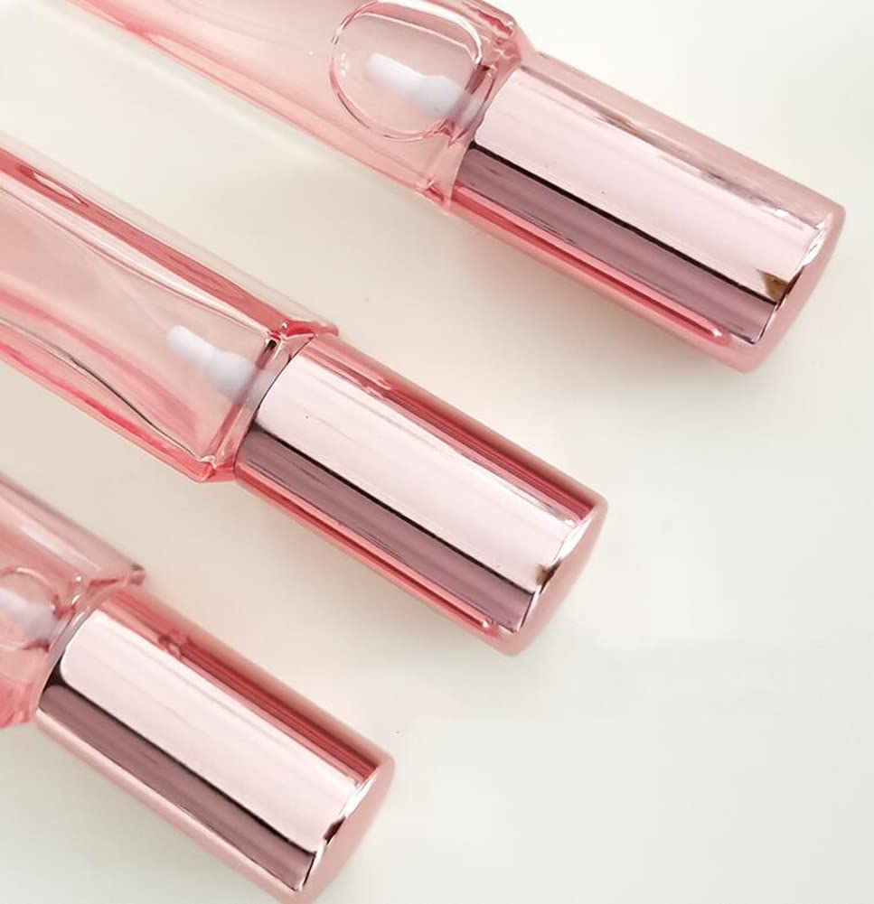 20ML Glass Perfume Bottles Empty Pink Spray Perfume Bottles with Rose Gold Lid Refillable Portable Empty Refillable Perfume Atomizer Vials Refillable Cosmetic Containers for Perfume Essential Oils