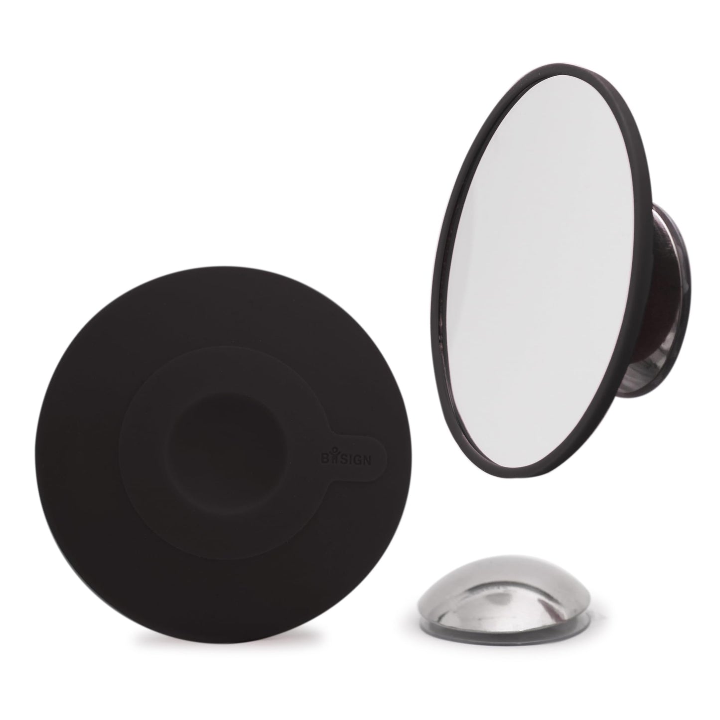 bosign Cosmetic Mirror 10 x Magnification with Magnetic Extension Bar, Black