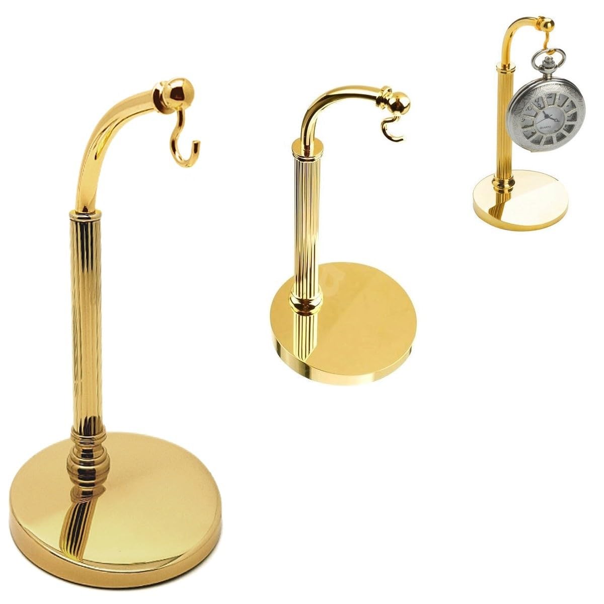 TAURISH Pocket Watch Stand Half Arch Stand Arched Holder Display Gold Tool (Watch Not Included)