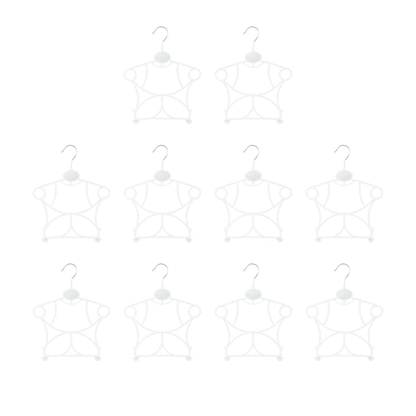 IEUDNS 10 Pieces Swimwear Hangers, Swimsuit Hanging Rack Holder, Bathing Suit Lingerie Display for Drying, Coat, Bedroom, Laundry, C